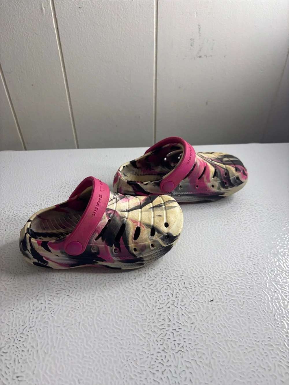 Kids Slip-On Clog in Pink and White